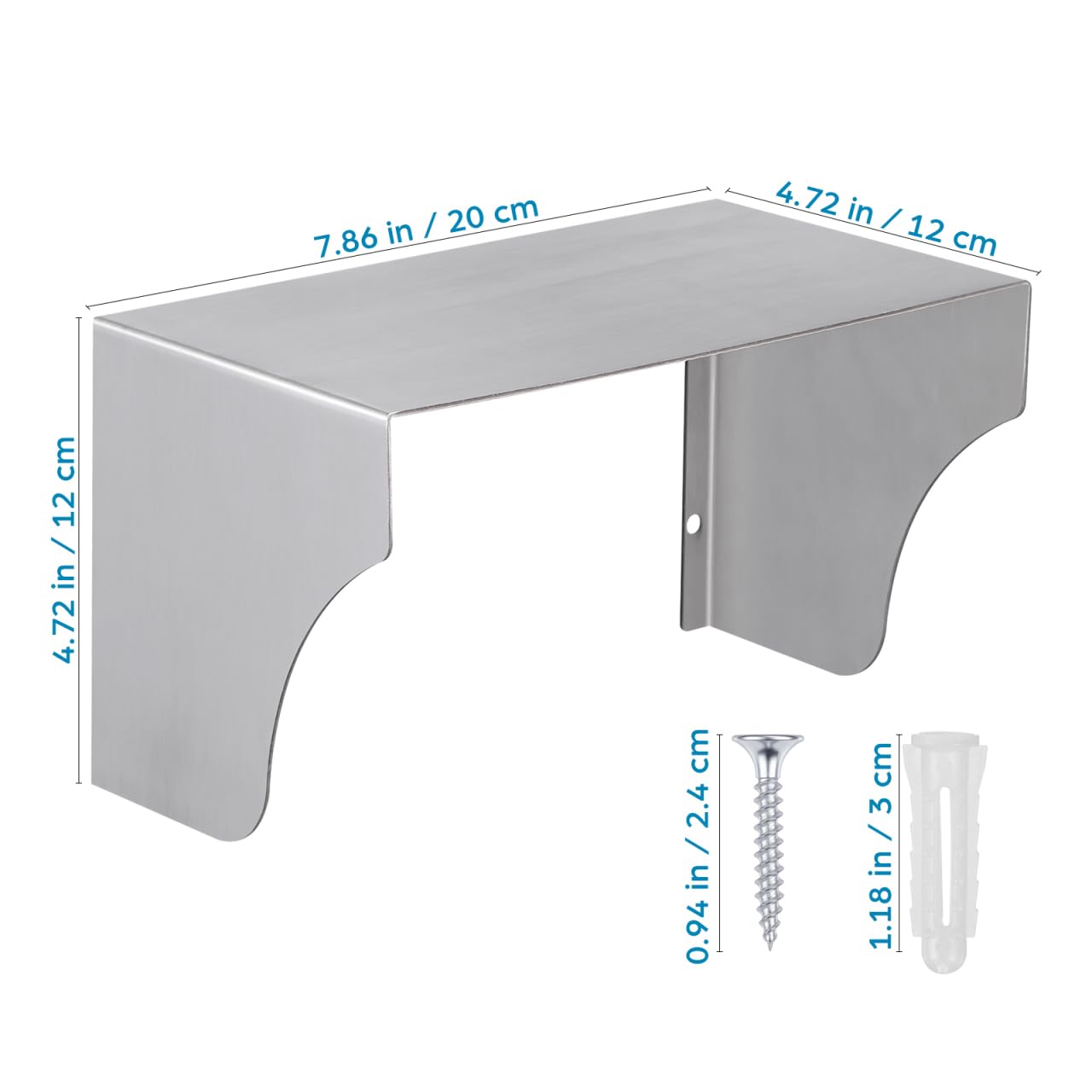 VILLCASE Couvercle De Sonnette ÉTanche En Acier Inoxydable Anti-ÉClaboussures Protection ExtéRieure Pour Interphone Et Prises ÉLectriques