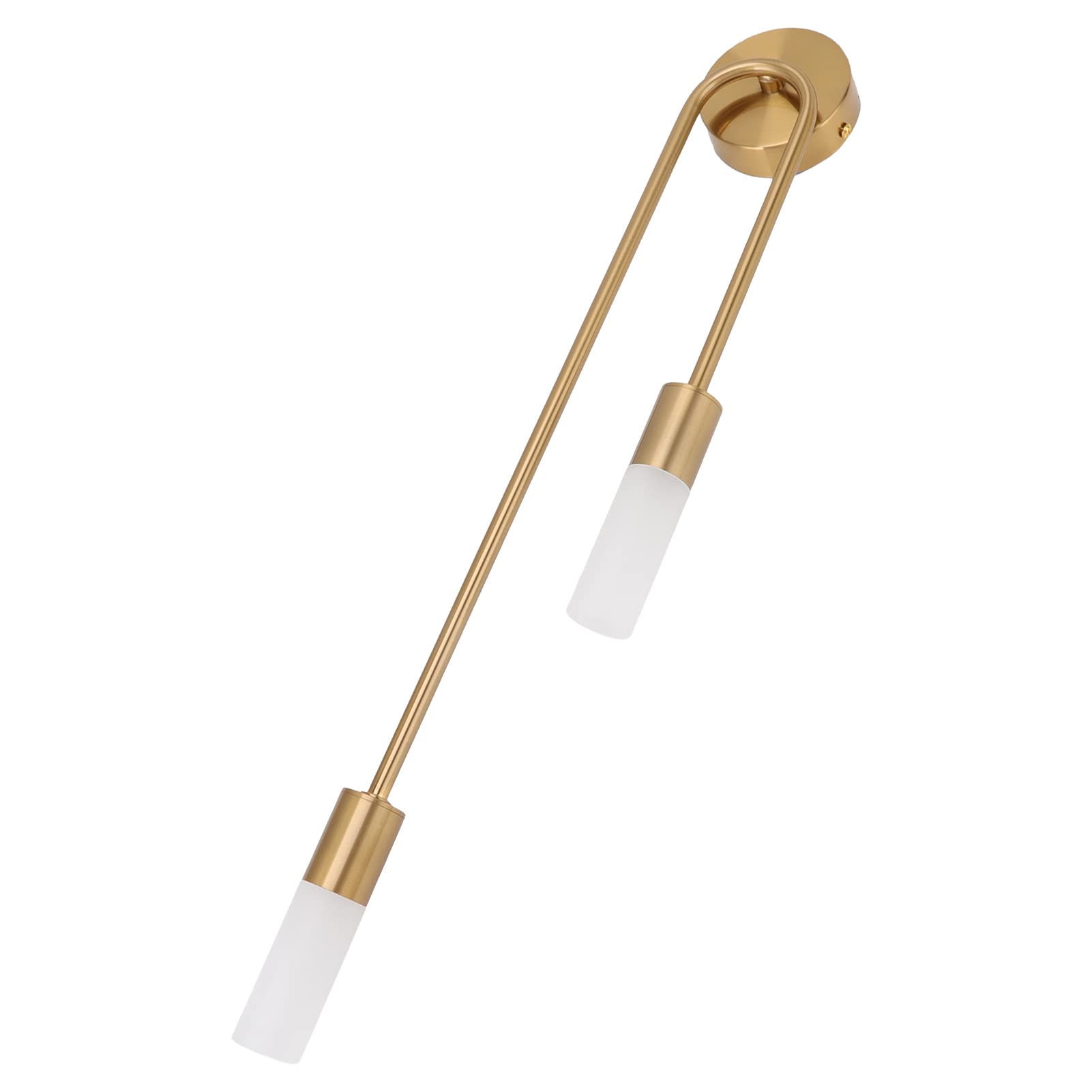 Doppelkopf-G9-LED-Lampen-Wandlampenhalter Ironcraft Wandlampenhalter mit Lampenschirm für Zuhause, Wohnzimmer, Schlafzimmer, 85 265 V, rostfreies Eisen, galvanisch beschich