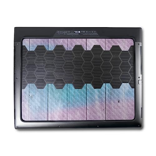 Image of MightySkins Carbon Fiber Skin Compatible with Alienware M18 R1 (2023) Full Wrap Kit - Wood Pastel | Protective, Durable Textured Carbon Fiber Finish | Easy to Apply & Change Styles | Made in The USA