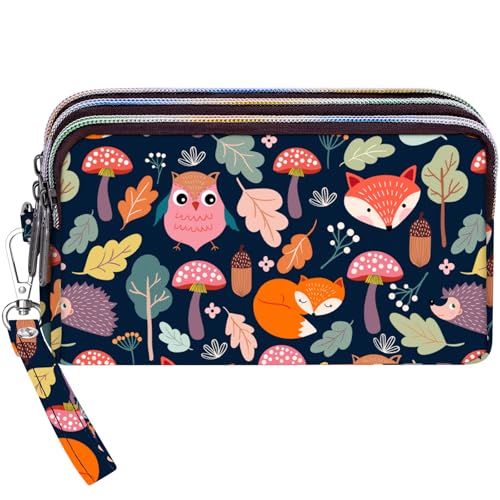BIAOTIE Cute Wristlet Wallets for Women - Women Printed Nylon Waterproof Handbag Clutch Purse (HA-02)