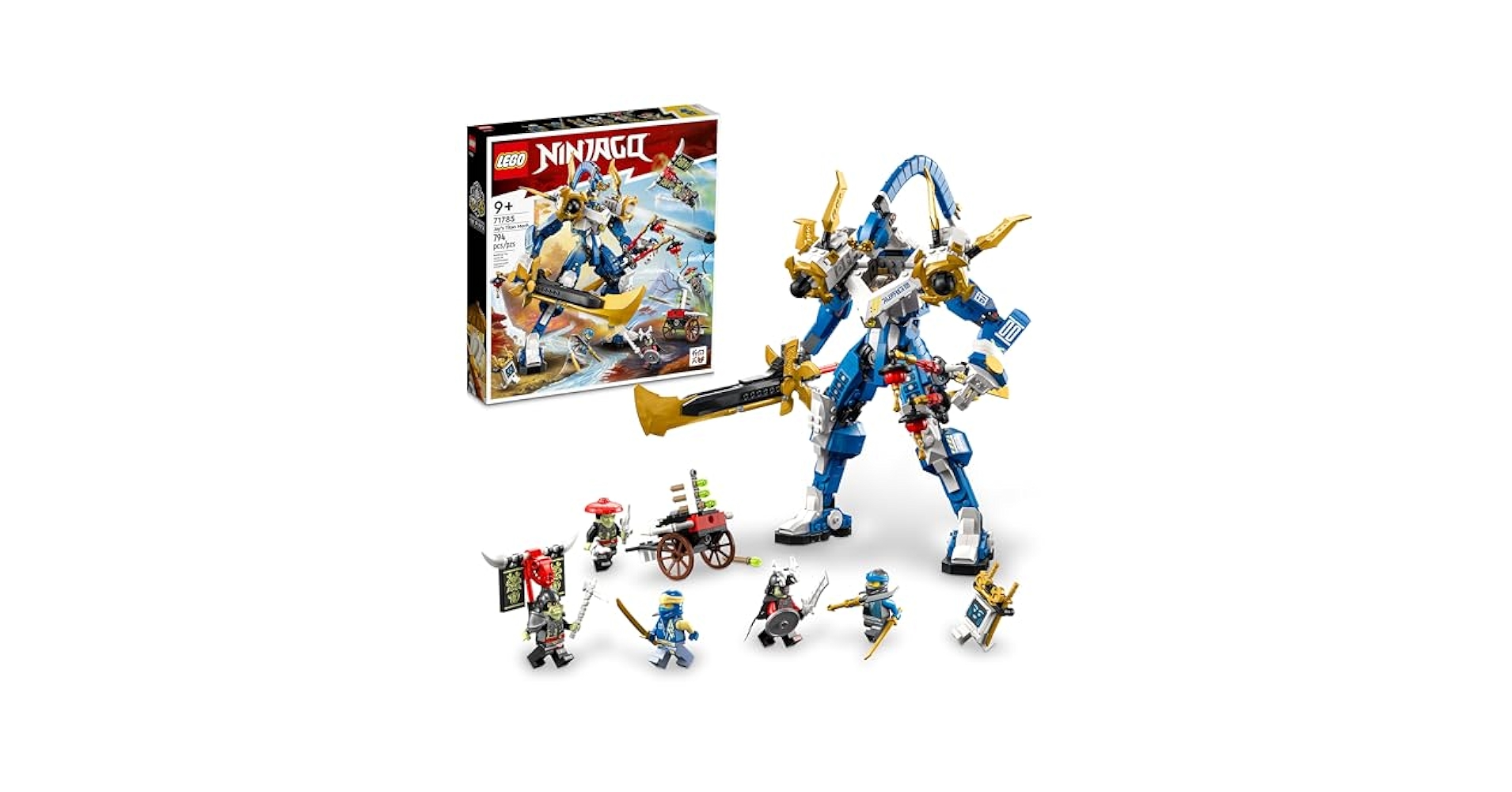 Amazon.com: LEGO NINJAGO Jay's Titan Mech 71785, Large