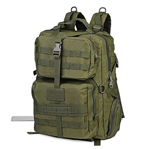 Greenpromise 45L Militaire Tactique Sac à dos de l'Armée Molle Sac à dos d'assaut Sac à dos de trekking Sac à dos pour extérieur Randonnée Camping Chasse, vert militaire