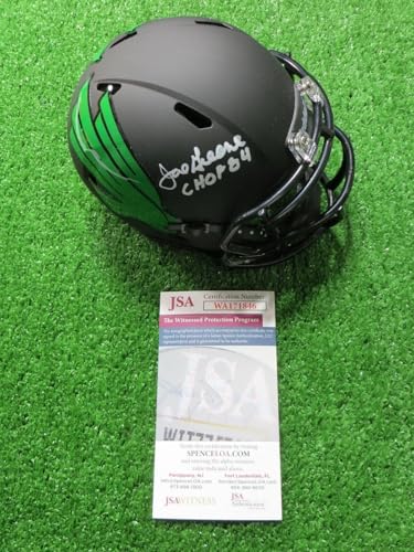 Joe Greene North Texas Mean Green Signed Matte Mini Helmet Jsa Coa Proof - Autographed College Mini Helmets