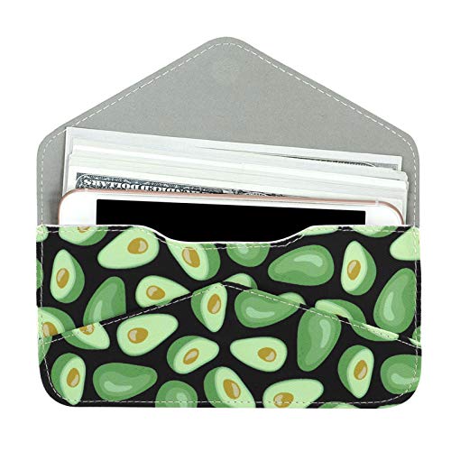 Image of Women's Card Wallet Envelope Style Credit Card Holder Cute Cash Wallet for Ladies (Avocado)
