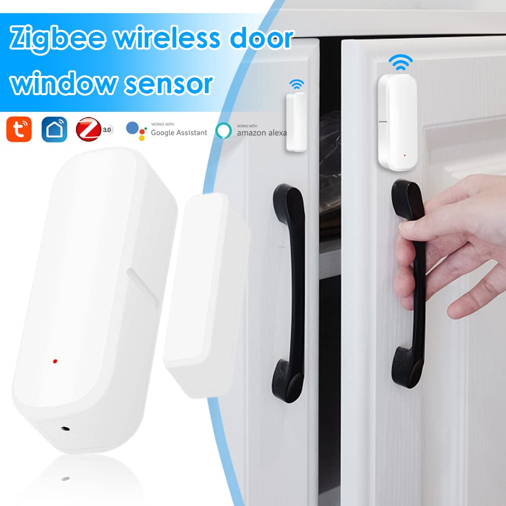 HpLive für TUYA ZIGBEE Türsensor, für Tuya Alarm mit kostenlosen Benachrichtigungen und Sprachunterstützung, 24/7 Überwachung