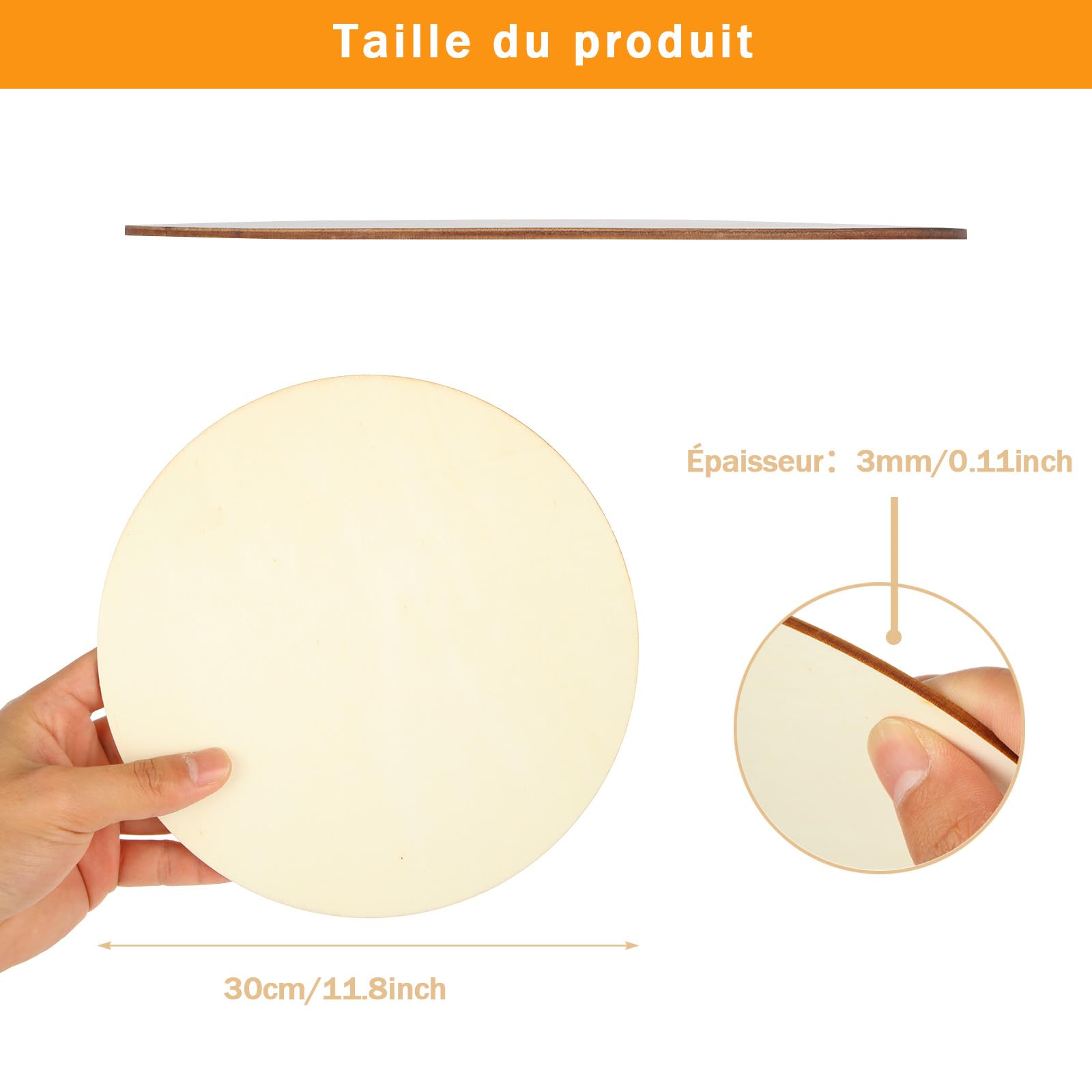 Verdikte] Artificer 6 mm dikke ronde houten schijven 15 cm, 26 stuks onafgewerkt blanco houten cirkel, balsa multiplex rond voor knutselen, onderzetters, huisdecoraties en ornamenten doe-het-zelf