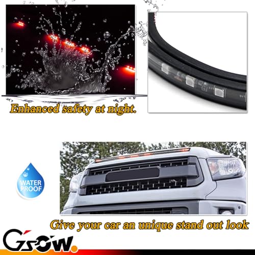 Lámpara LED 5 Barras Xenón Roja 16 LED para Tundra 2014-2021 miniatura 3