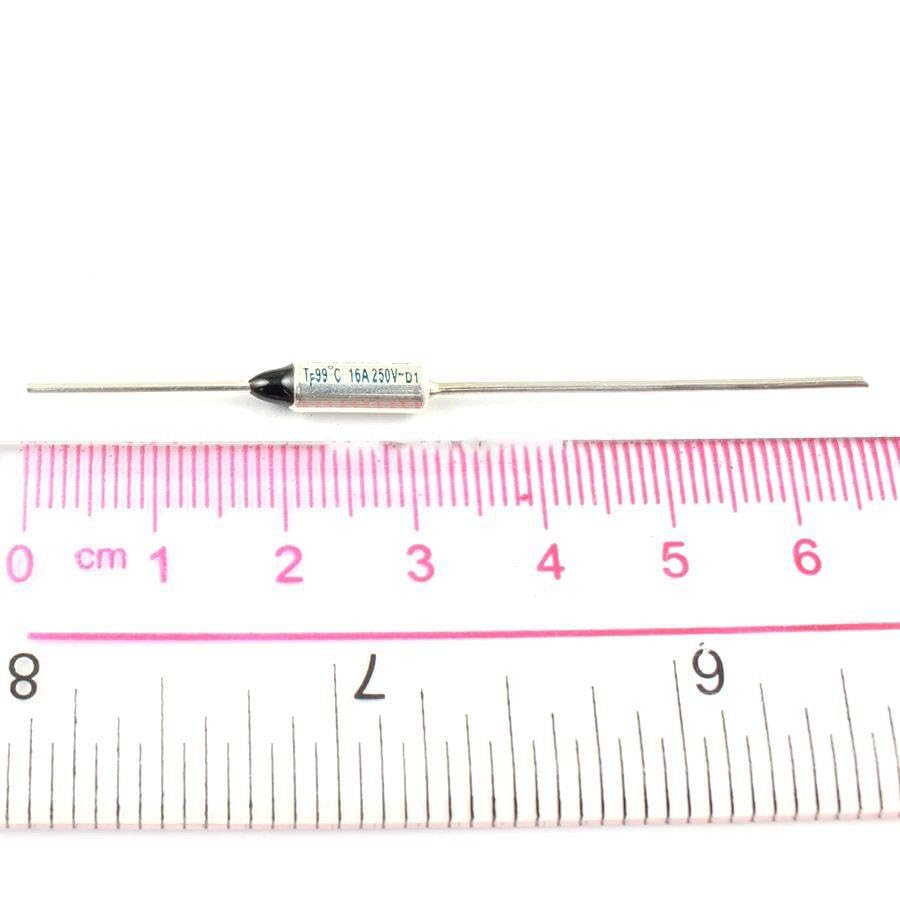 Generic 10Pcs Thermal Fuse Cutoff TF 99 Degree 250V 16A BF99X