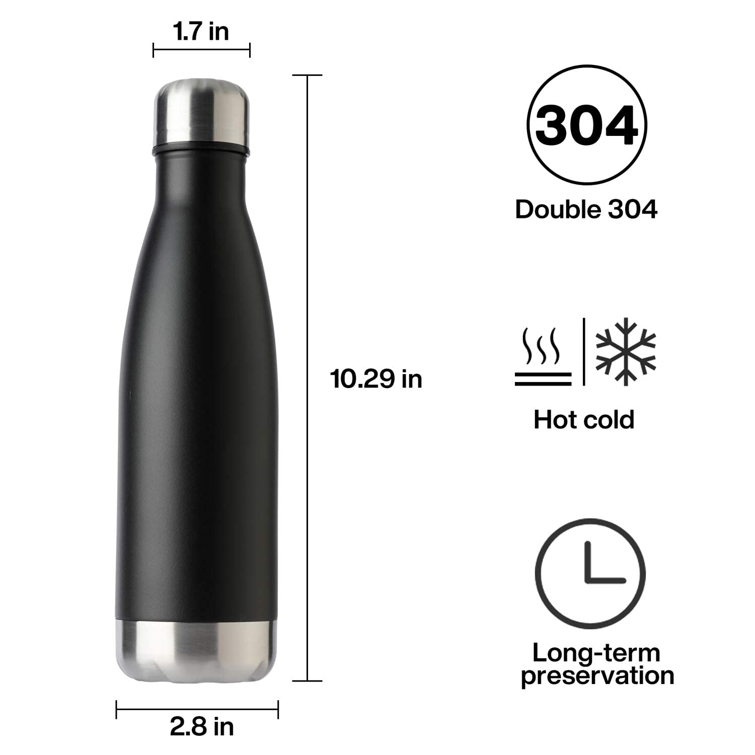 Snapklik.com : MEWAY 17oz Sport Water Bottle 12 Pack Vacuum Insulated ...