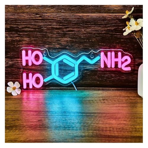 Lampe néon dopamine 12x31 cm pour décoration murale vibrante