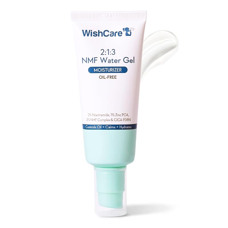 WishCare 2:1:3 NMF Water Gel Hidratante Facial para Pele Oleosa e Sensível, 50 mL