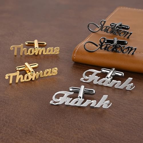 Mancuernillas personalizadas multicolor para hombre miniatura 3
