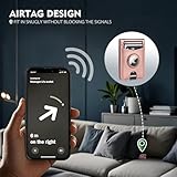 SkyEagle for Magsafe Wallet Stand with Airtag Holder,PU Leather RFID Blocking Card Holder,5 Card Slots,ID Window,Flip Kickstand for iPhone 16/15/14/13/12 Series,Not Fit iPhone 13/12 Mini,Rose Gold - Image 4