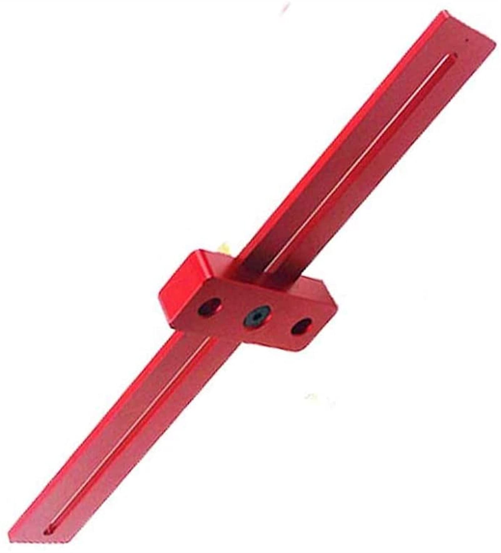 Escuadra de Alta precisión, Regla en Forma de T de aleación de Aluminio roja de 300mm for carpintería DIY medición Dibujo Marcado