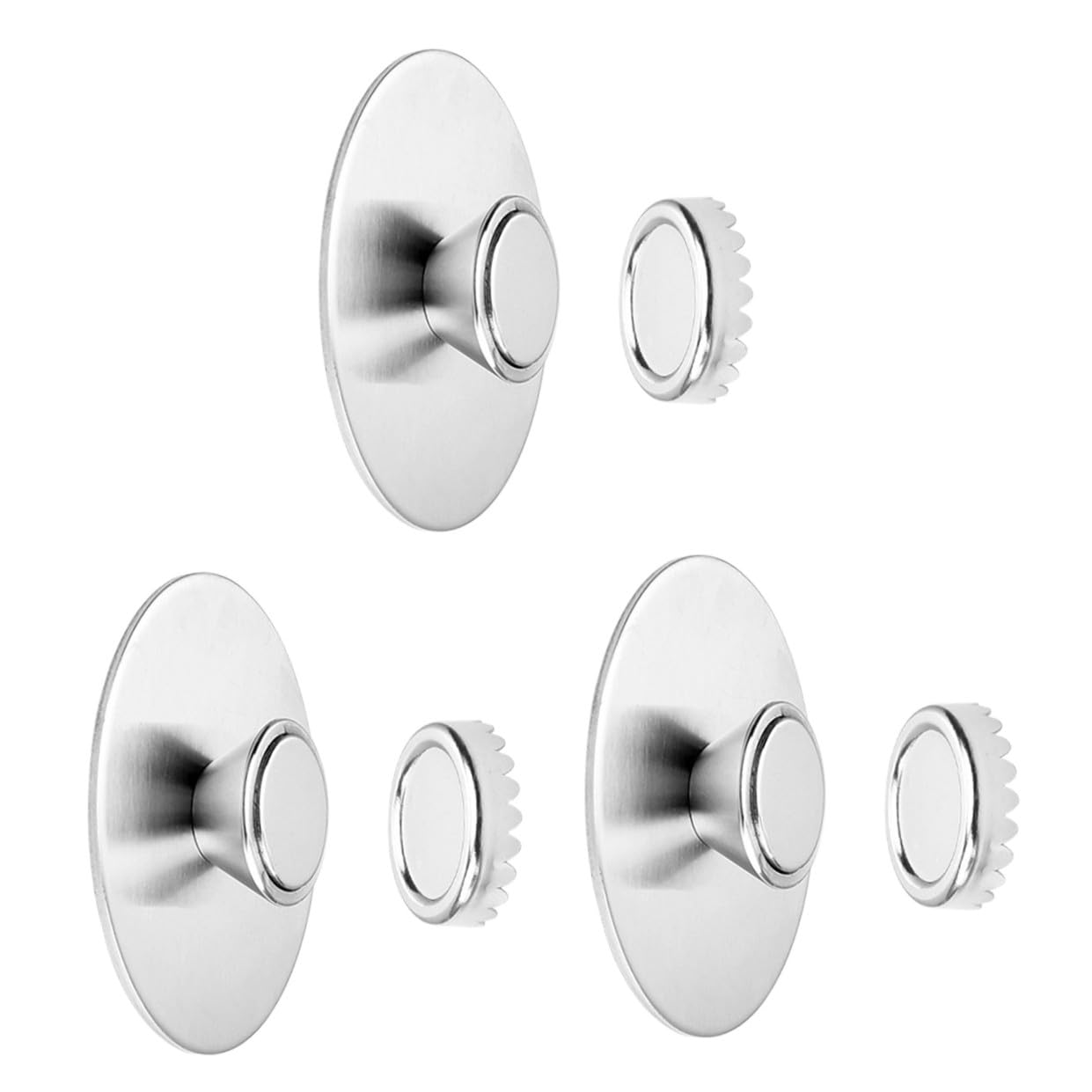 PRETYZOOM 6pezzi Magnetic Soap Holders Da Porta Sapone Murale Con Di Draining Elegante e Pratico Per Bagno e Cucina Facile Installazione Con Accessori Inclusi