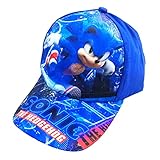 R-timer Sonic Druck Baseballkappe für Jungen Mädchen einstellbar Kind Hut Flache Krempe Hut Kinder Sonne Hut Visor Cap (Night City)