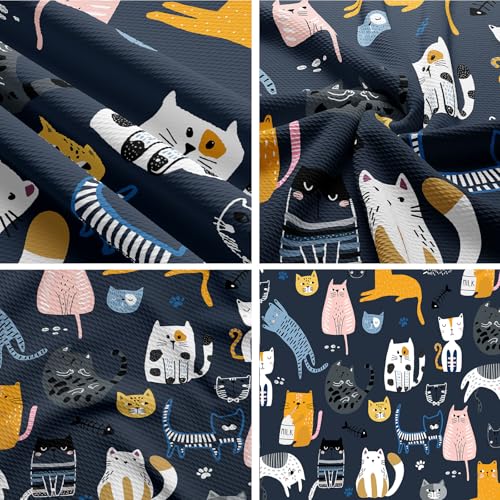 Funda Nórdica con Gatos 200x200, Suave Y Mullida Ropa de Cama para Cartone Gatos 3 Piezas, Incluye 1 Funda Nórdica y 2 Fundas de Almohada 50 x 75 cm (Gatos-B, 200x200cm) - imagen 4