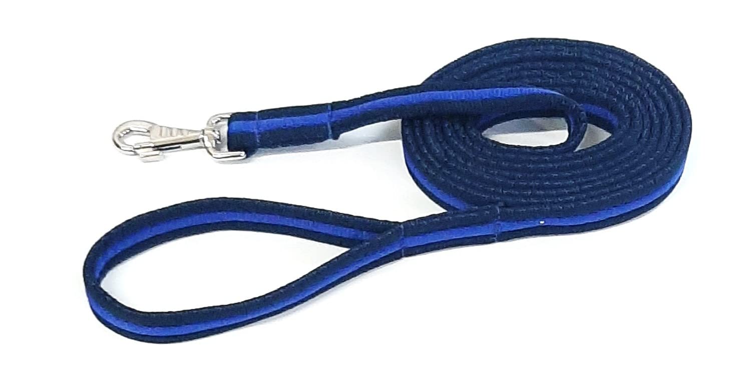 Horse Lunge Line/Large Dog Training Walking Lead Leash 25mm Padded Air Webbing Strong Very Soft Durable (10ft, 3 Metres) (Navy/Royal Blue) โ image 1