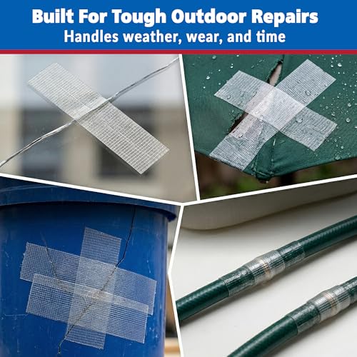 Image of Gaffer Power Clear Repair Tape 2 inch x 20 Yards - Semi-Transparent Waterproof Duct Tape for Discreet Repairs, Sealing & Patching - Heavy Duty, Weather Resistant (Pack of 3)