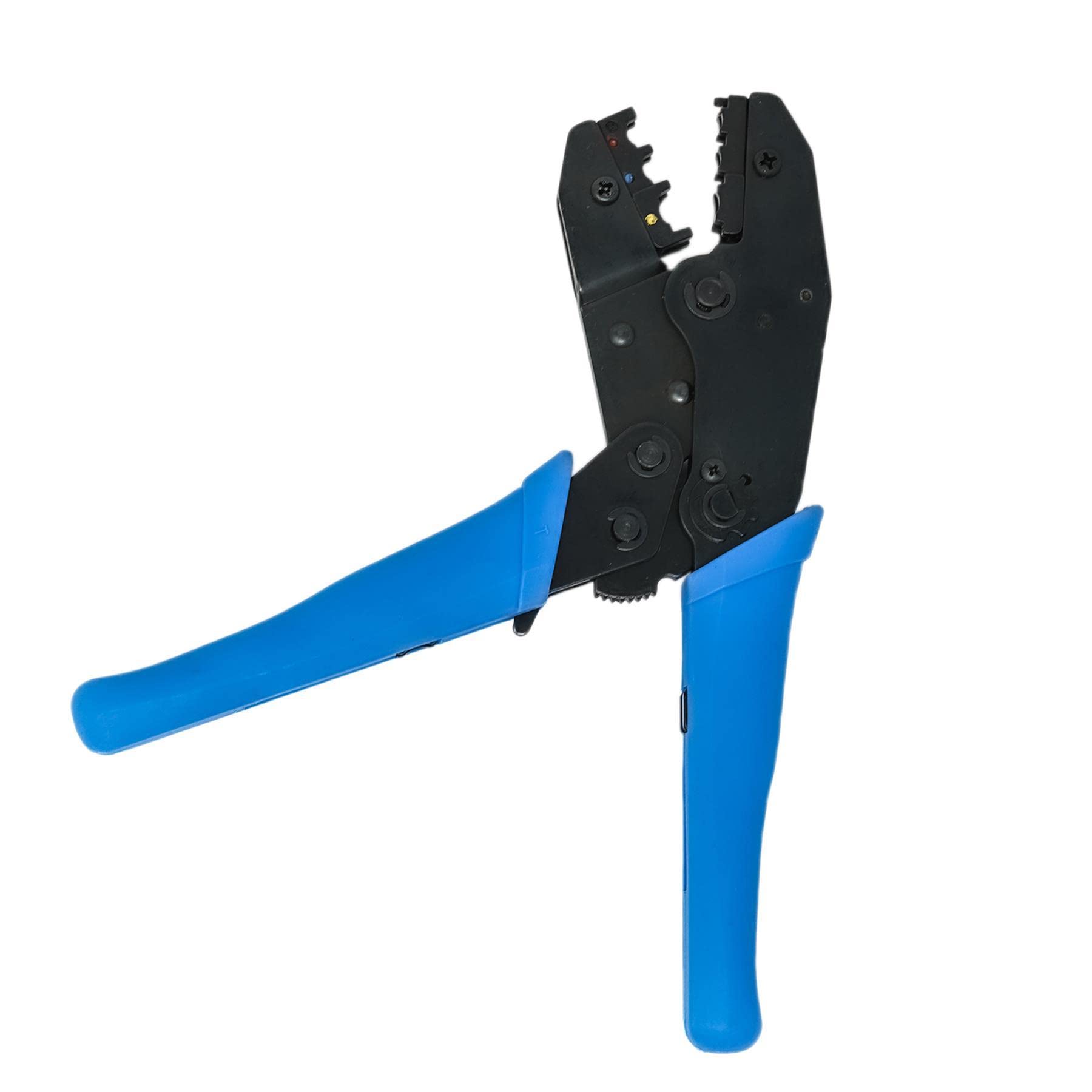 Dapetz ® 9" Crimping Tool for Insulated Electrical Connectors - Ratcheting Wire Crimper - Crimping Pliers - Ratchet Terminal Crimper - Wire Crimp Tool