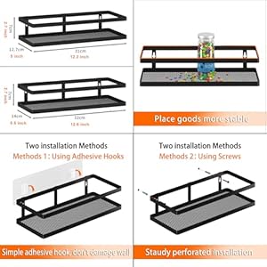 Pusdonhangingstoragebasketsorganizerwallmountmetalwirestoragebinrackforkitchenbathroomshowerspiceshelfhomedecoressentialsblack2packsguardrail Urban Country Home Decor Pusdon hanging storage baskets organizer wall mount metal wire storage bin rack for kitchen bathroom shower spice shelf home decor essentials black 2 packsguardrail urban country home decor