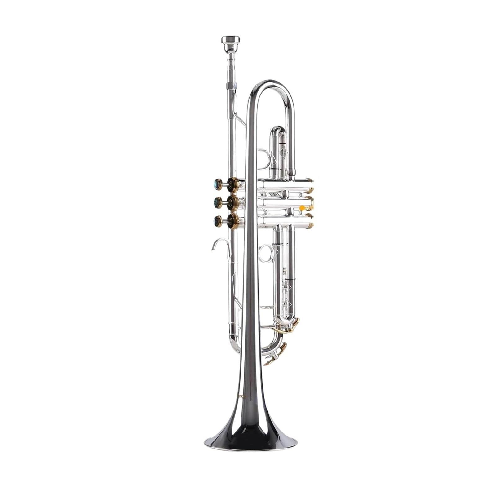 trąbka instrument Profesjonalna Trąbka Bb Materiał Mosiężny Posrebrzana Powierzchnia Piękny Instrument Dęty Z Ustnikiem 5C