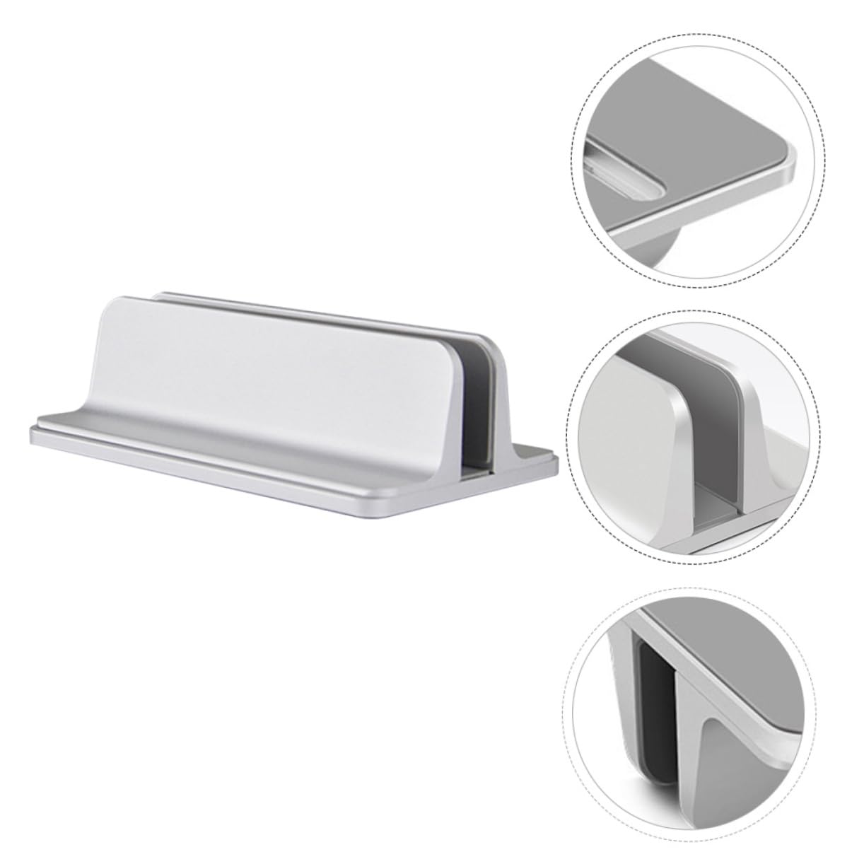 1pezzi Supporto Laptop Verticale Regolabile Di Organizer Da Scrivania Elegante e Funzionale Per Laptop e Libri Ottimizza Lo Spazio e Riduce Graffi