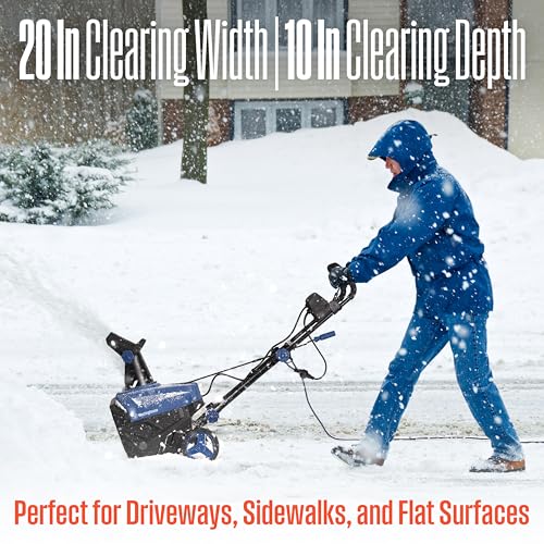 Westinghouse WSnow20 Corded Snow Blower 20 Inch, Steel Auger, Dual LED Lights, 1800 Watt Motor, Electric Snow Blower with 25ft Throwing Distance, Plows 680lbs/min, Adjustable Chute