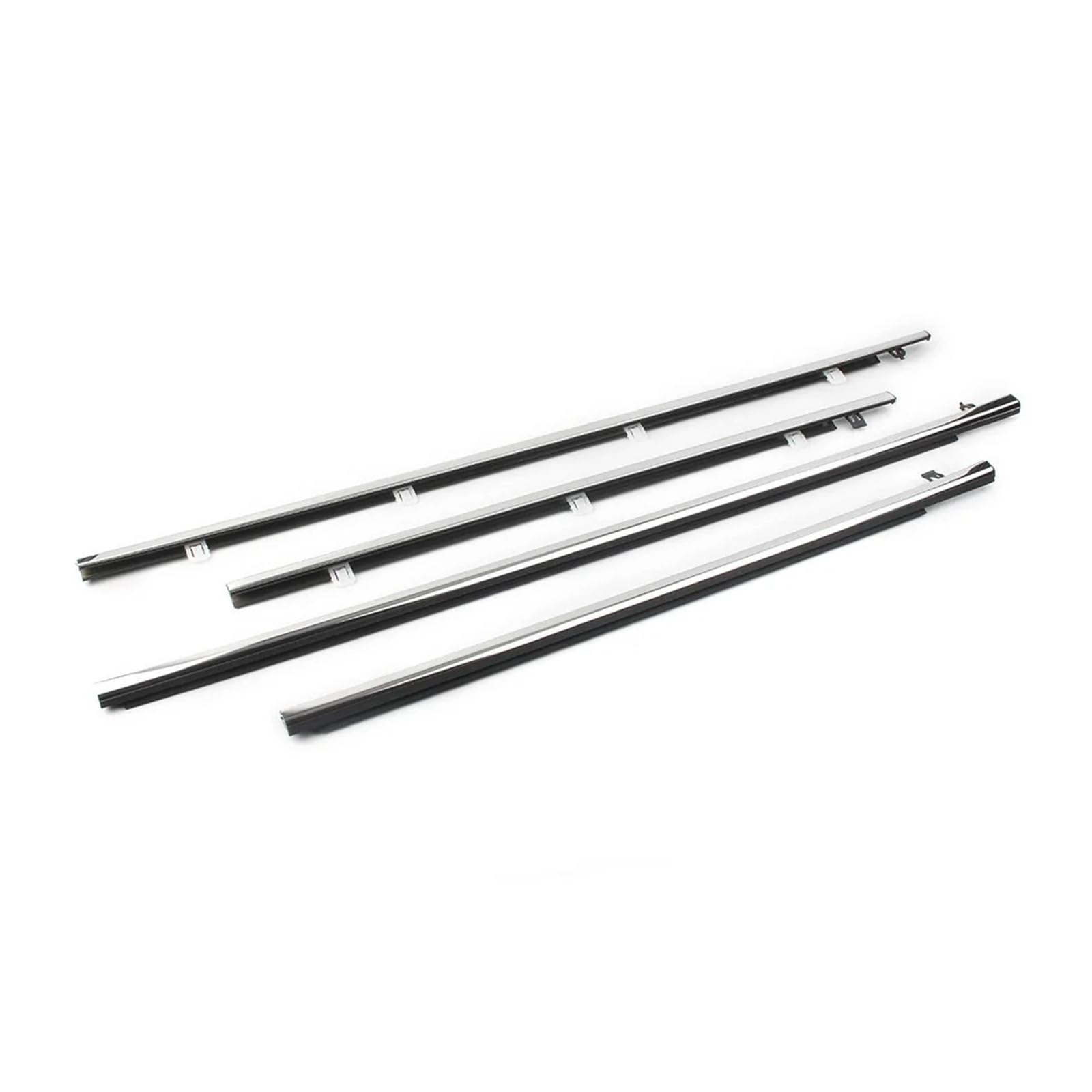 Sifusm One Color Rubber Seal 4Pcs For Spirior 2009-2013 2014 Waterproof Pressure Strip Sealing Car Accessories Outer Windows Rubber Weatherstrip Strip
