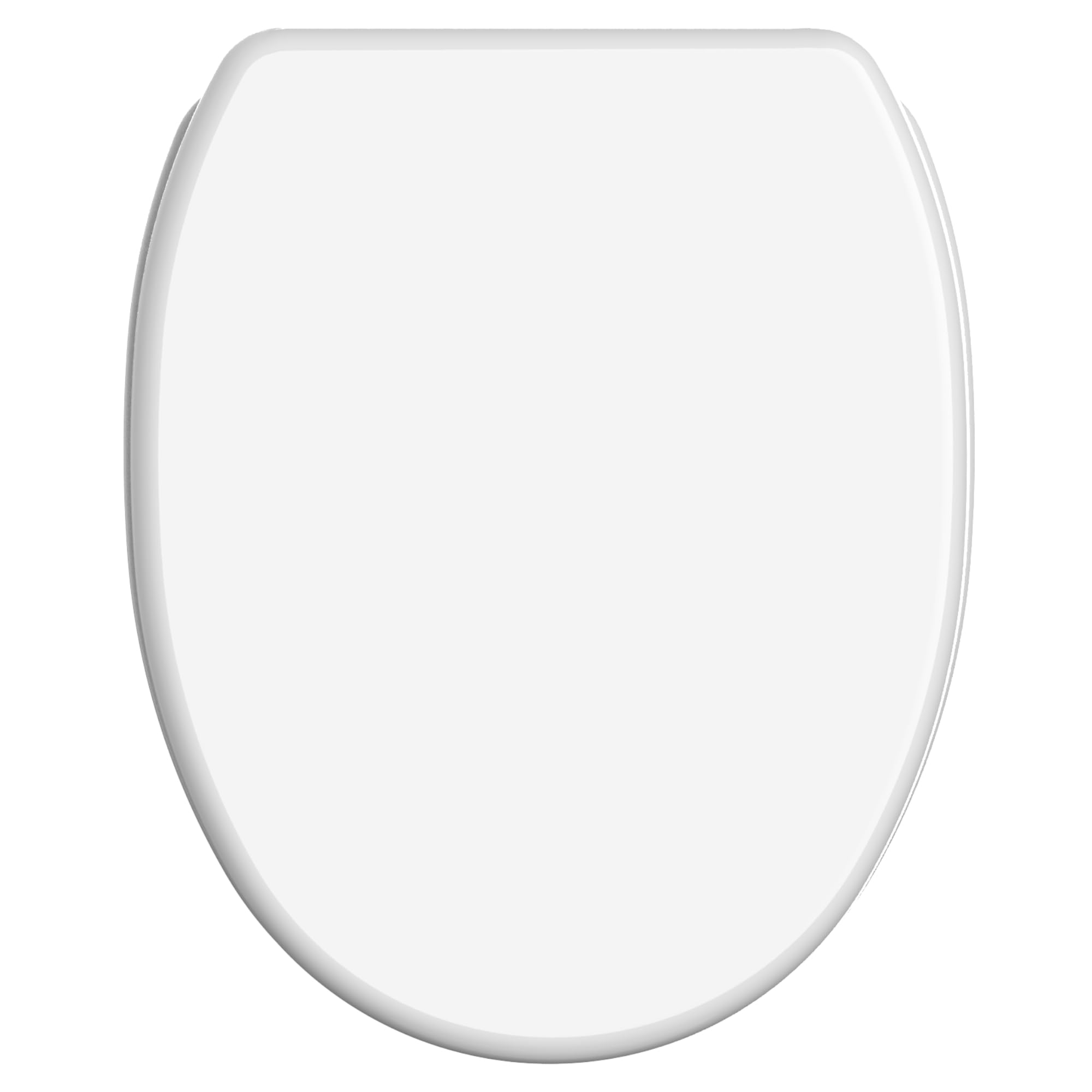 Sanilo WC Sitz mit Absenkautomatik & Schnellverschluss, Toilettendeckel per Knopfdruck abnehmbar, einfache Montage von oben (Weiß)