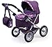 Bayer Design 13094Aa, Cochecito, Carro Muñecas Trendy, Combolsa, Plegable, Ajustable, Color Lila