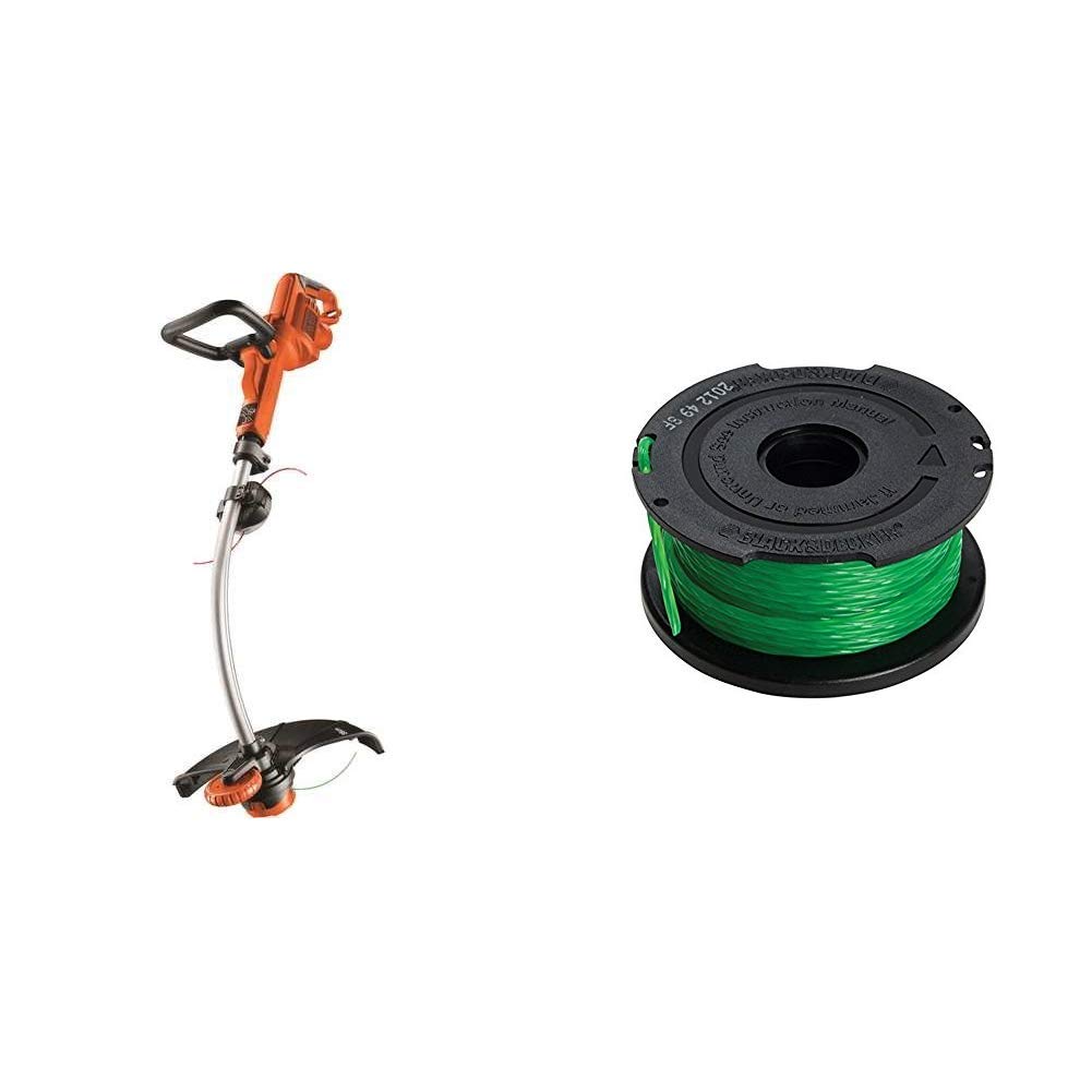 Black+Decker Elektro-Motorsense GL9035 + Fadenspule Reflex (6 m Fadenlänge 2 mm Fadenbreite, passend für Motorsensen GL8033, GL9035, STB3620L, STC5433, STC5433B, A6482)