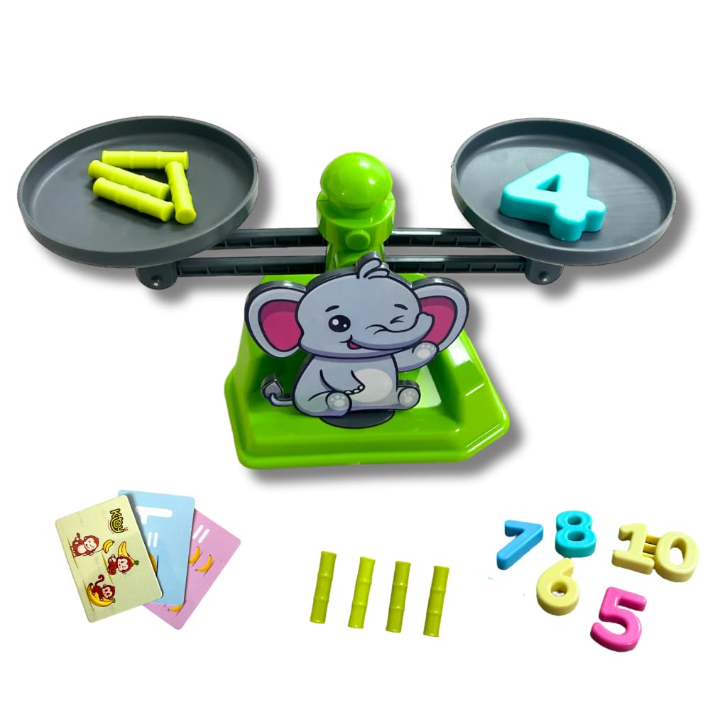 KITOY Weigh N Play | Math Balancing Game | Learn Practical Maths | Educational Toy with Weights for Kids 4+ (Elephant) (B0DD4127BL) Amazon Price History, Amazon Price Tracker