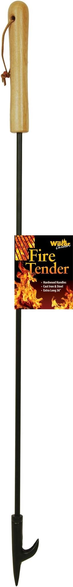 Campfire Fire Place Tender Poker, Extra Long 36 Inch