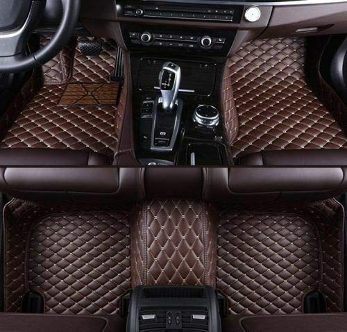 hanshengfor Toyota Land Cruiser FJ Cruiser Car Floor Mats Carpets Luxury Custom FloorLiner Auto Mats Easy Clean All Weather 3D Protector Car Mats (Coffee, Land Cruiser-2010-2015-8 seat)