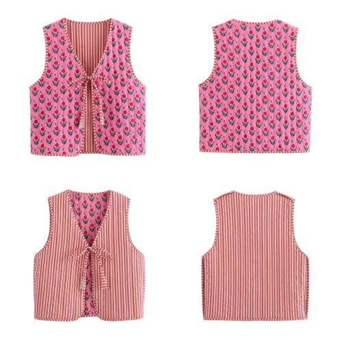 Cutecore Y2K Coquette Vests for Women Floral Aesthetic Cottagecore Sweater Kawaii Fairycore Clothing Cute Japanese Tops2
