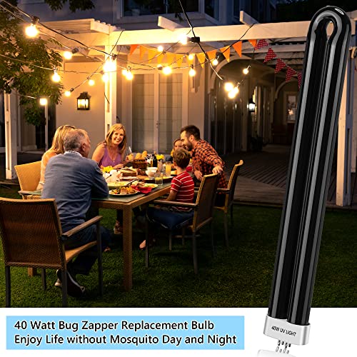 Kittmip Bug Zapper Replacement Bulbs, 40W Black Light Bulb Compatible With Black Flag Bug Zapper Model Bz-40Dx, Bz-40Max, And Bz-40Blk (1) #TOP4