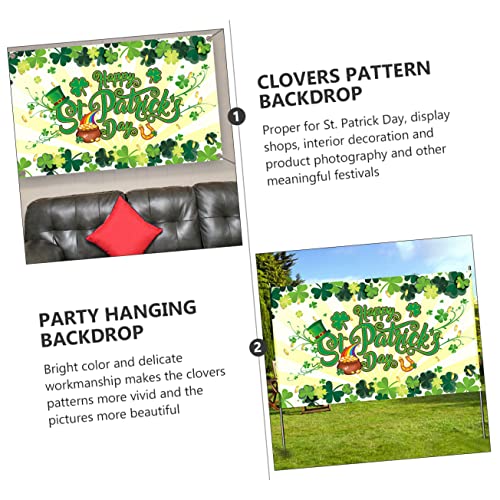 Abaodam A Bandeira Fundo De Trevo De Quatro Folhas St. Pano De Fundo Do Dia De Patrick Pano De Fundo
