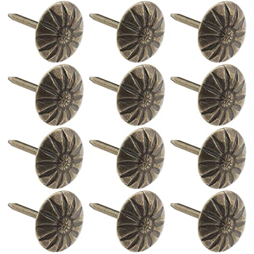 The Lord of the Tools 100pcs Clous Décoratifs Antique pour Meubles Canapé Tapisserie Tacks Rétro Décoration Pushpin Métal Pushpin 11 * 16mm Bronze