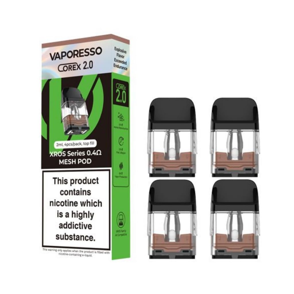 VAPORESSO XROS Pod Cartridges 0.4 Ohm Mesh [Pack of 4]