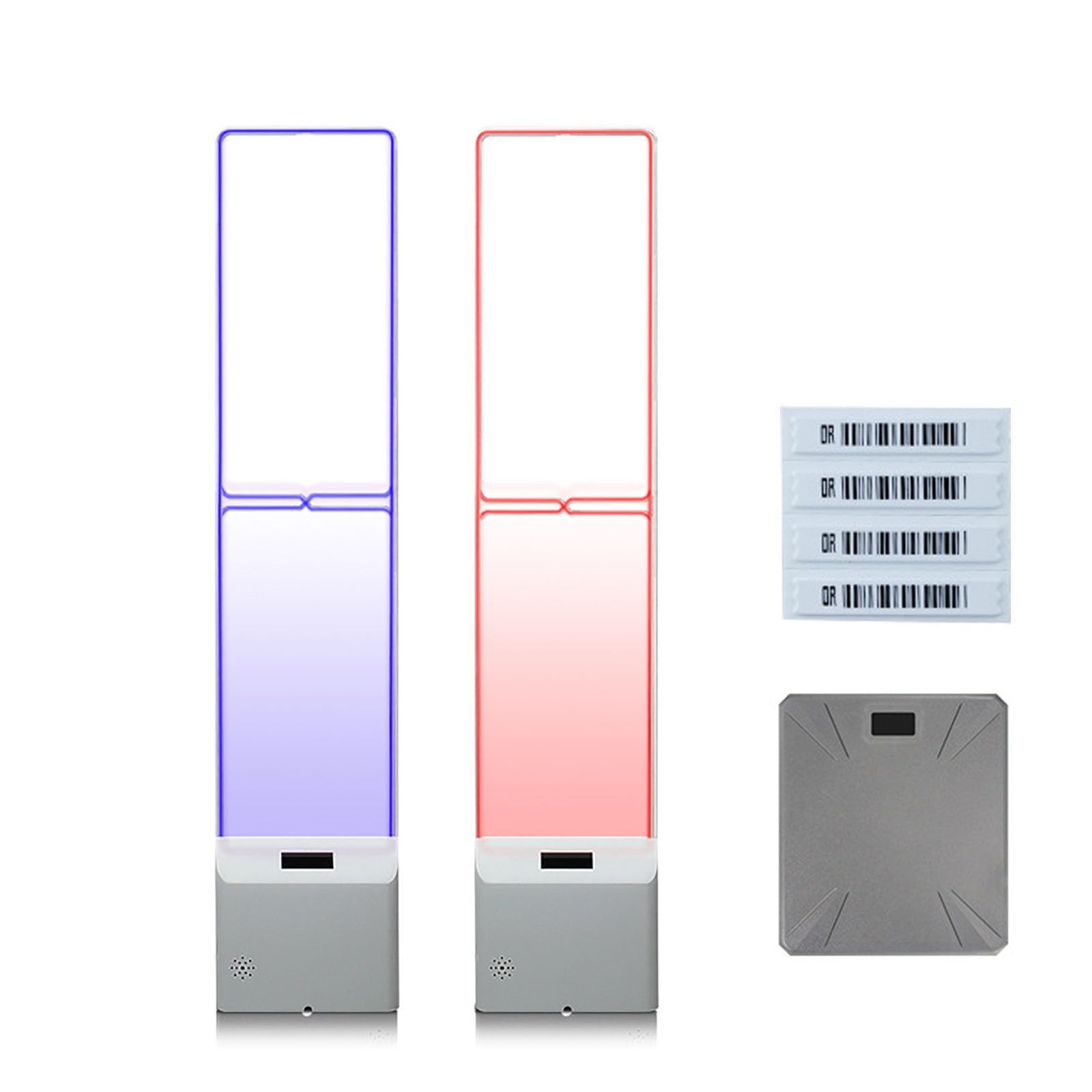 Balises de sécurité antivol 58 kHz avec fonction compteur de personnes et alarme – 200 étiquettes et accessoires pour usage commercial