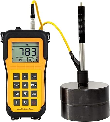 LM100 Portable Leeb Hardness Tester with Standard D Type Impact Device and D Test Block Accuracy ＜±6HLD Repeatability ＜6HLD (HLD=800) Hardness Scale HL HB HRB HRC HV HS. σb.