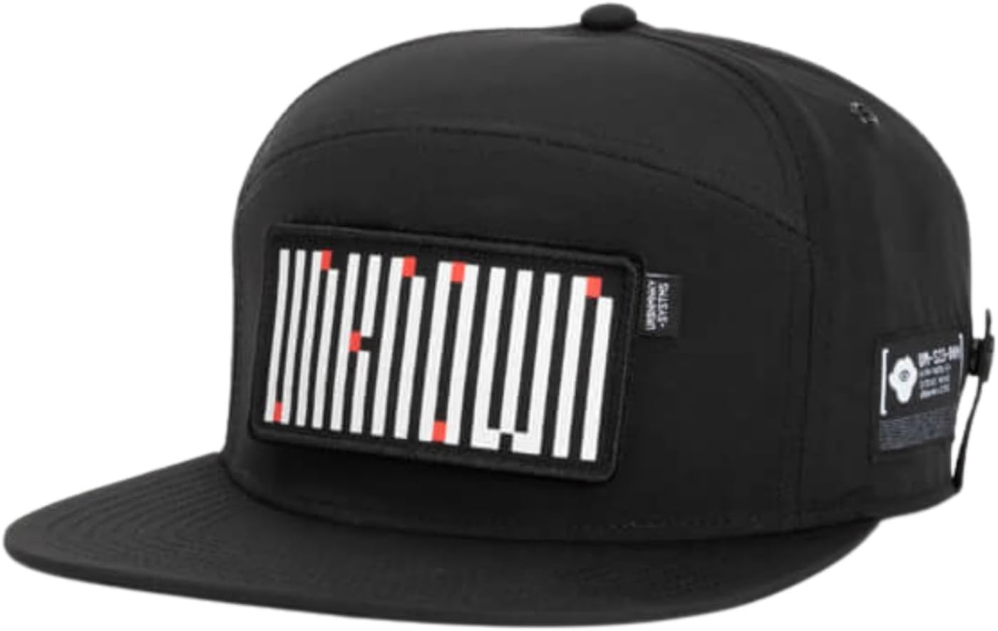 URBAN MONKEYUnknown 100% Nylon Black Snapback Cap for Men & Women | Comfort and Style Sports Cap, Designed & Seeking The Perfect Fashion | One Size Fits Most
