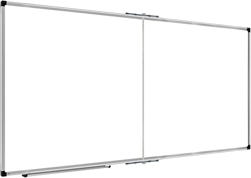 Miniatura 4 de XBoard Pizarra blanca magnética grande de borrado en seco de 60 x 36 pulgadas, 5 x 3 pies, pizarra blanca plegable para pared con bandeja de
