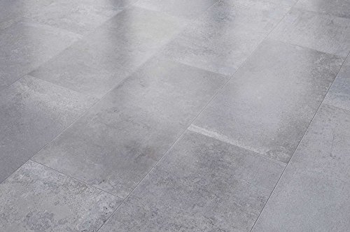 Preisvergleich Produktbild VisioGrande Laminat Autentico Fliese Zementestrich Grau 8 mm