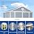 6 ft x 8 ft Resin Outdoor Storage, Plastic Garden Sheds with Floor and Lockable Door for Backyard, Lawn, Grey