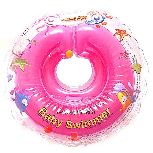 Baby Flotador Tüv GS Cuello Anillo de Natación (Talla 6 – 36 kg (0 – 36 Meses) Flotador para bebé de Natación Anillo de Baño Ayuda schwi mmtra Iner en Color Rosa