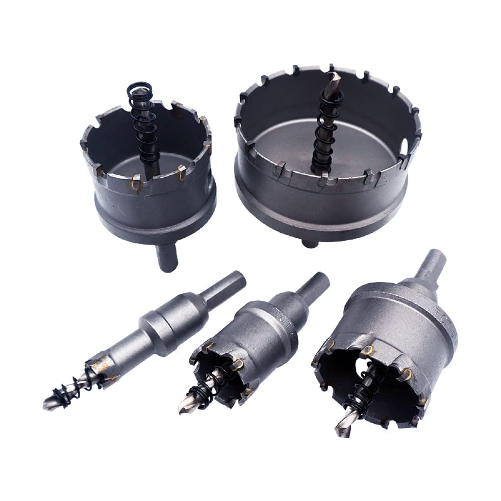 Brocas de 15-150 mm para sierras de metal , piezas de herramientas de aleación dura, uso de punzones de corte de chapa de acero inoxidable, 50 mm, hexagonales