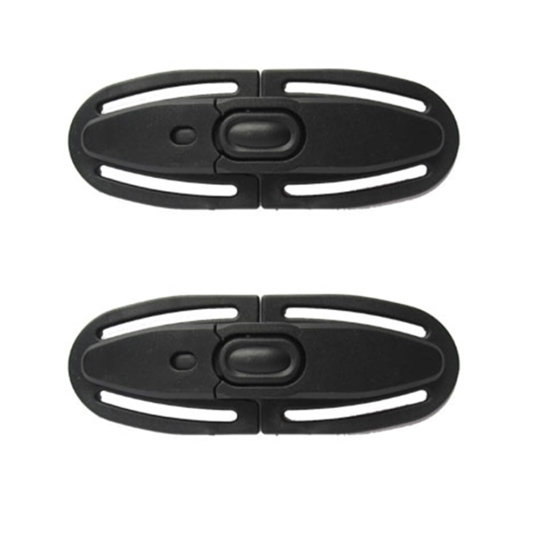 Houolsator Car Seat Chest Harness Clip Child Safety Seat Belt Buckle Universal Baby Chest Harness Clip Guard for Car Black 2Pcs Child Safety Belt Buckle