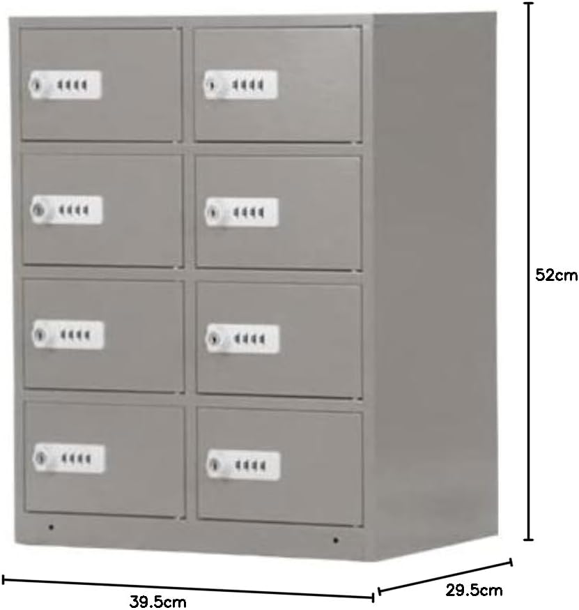 ロッカー 貴重品ロッカー おしゃれ 8人用 完成品 ダイヤル錠 スチール